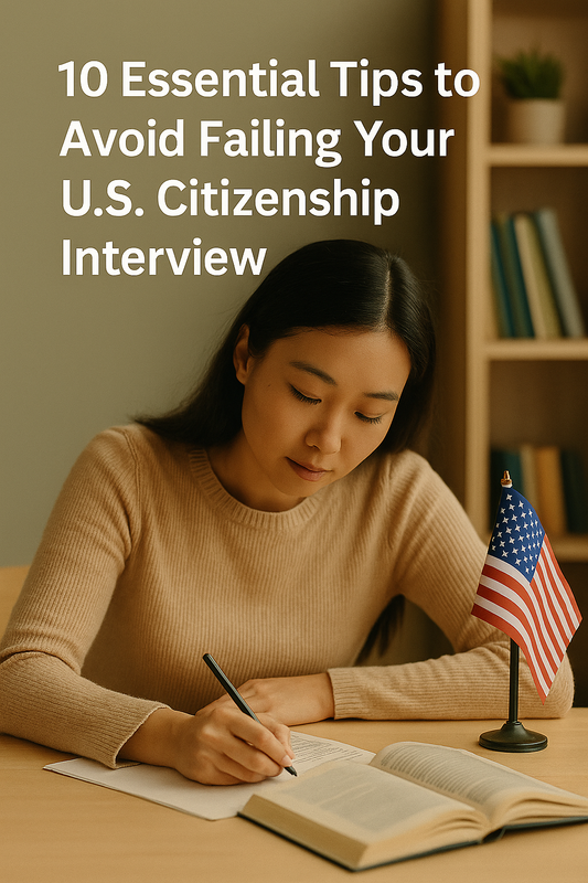 10 Tips to Avoid Failing Your U.S. Citizenship Interview