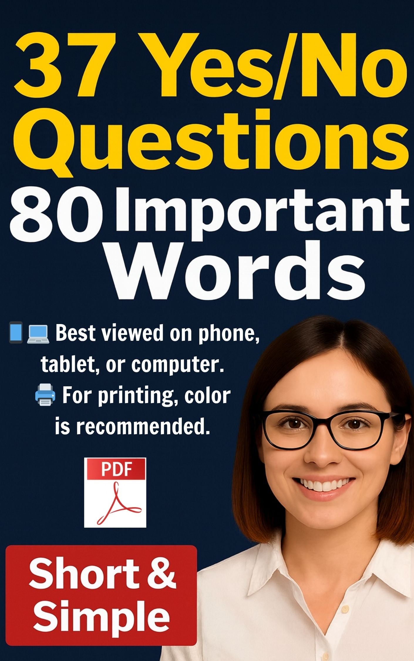 N400 Part 9 - Full 37 Yes-No Questions & 80 Words