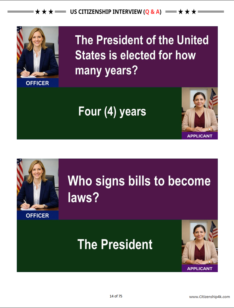 2026 U.S. Citizenship Interview - Real Questions & Model Answers