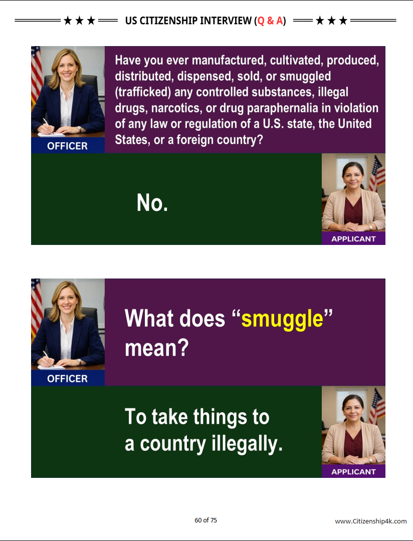 2026 U.S. Citizenship Interview - Real Questions & Model Answers